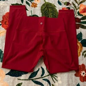 Cherry Red lululemon leggings | size 8